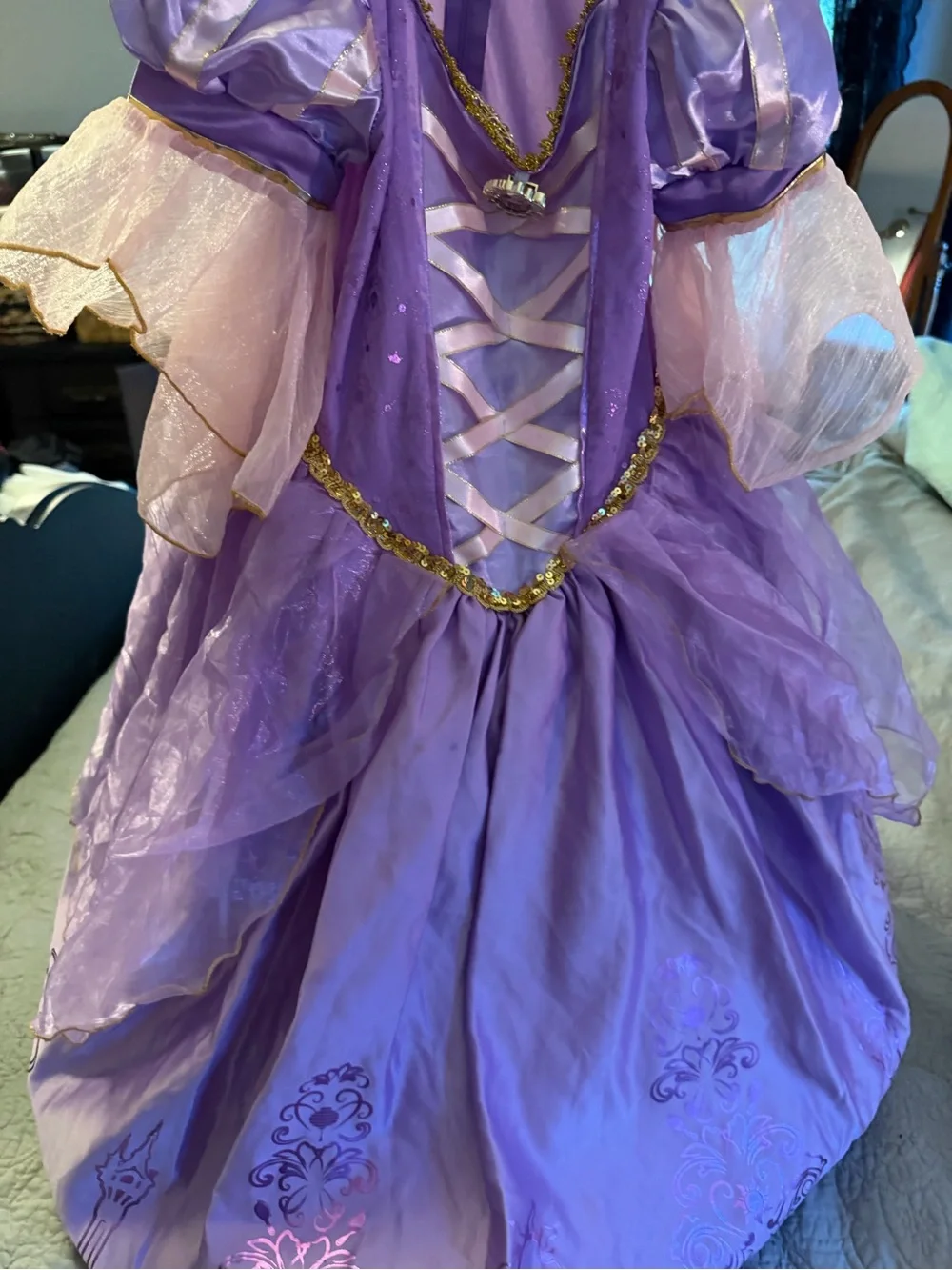 Disney’s Rapunzel Princess dress - layers and layers of fantasy fun!